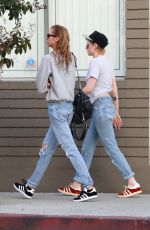 KRISTEN STEWART and STELLA MAXWELL at Shape House Sweat Lodge in Los Angeles 02/06/2018
