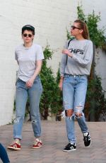 KRISTEN STEWART and STELLA MAXWELL at Shape House Sweat Lodge in Los Angeles 02/06/2018