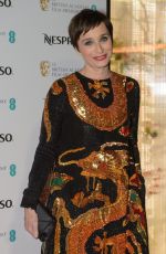KRISTIN SCOTT THOMAS at Bafta Nominees Party in London 02/17/2018