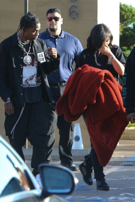 KYLIE JENNER and Travis Scott Leaves Nobu in Malibu 02/24/2018
