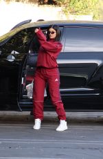 KYLIE JENNER Arrives at Starbucks in Los Angeles 02/12/2018