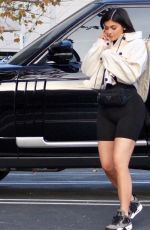 KYLIE JENNER in Shorts Out in Los Angeles 02/10/2018