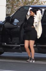 KYLIE JENNER in Shorts Out in Los Angeles 02/10/2018