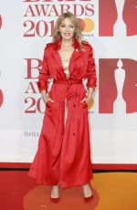 KYLIE MINOGUE at Brit Awards 2018 in London 02/21/2018