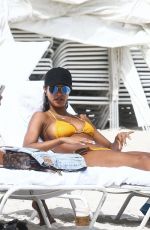 LAIS RIBEIRO and JASMINE TOOKES in Bikinis at a Beach in Miami 02/20/2018