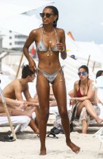 LAIS RIBEIRO and JASMINE TOOKES in Bikinis at a Beach in Miami 02/20/2018