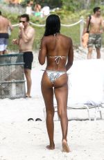 LAIS RIBEIRO and JASMINE TOOKES in Bikinis at a Beach in Miami 02/20/2018