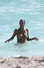 LAIS RIBEIRO in Bikini at a Beach in Miami 02/18/2018