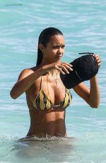 LAIS RIBEIRO in Bikini at a Beach in Miami 02/18/2018