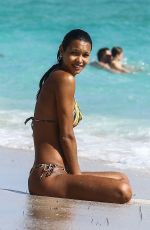 LAIS RIBEIRO in Bikini at a Beach in Miami 02/18/2018
