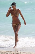 LAIS RIBEIRO in Bikini at a Beach in Miami 02/18/2018