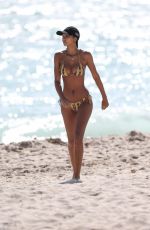 LAIS RIBEIRO in Bikini at a Beach in Miami 02/18/2018