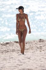 LAIS RIBEIRO in Bikini at a Beach in Miami 02/18/2018