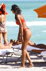 LAIS RIBEIRO in Bikini on the Beach in Miami 02/22/2018