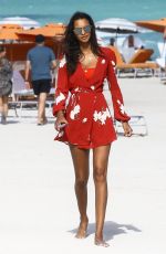 LAIS RIBEIRO in Bikini on the Beach in Miami 02/22/2018