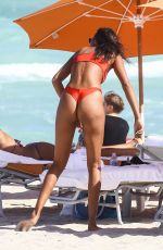 LAIS RIBEIRO in Bikini on the Beach in Miami 02/22/2018