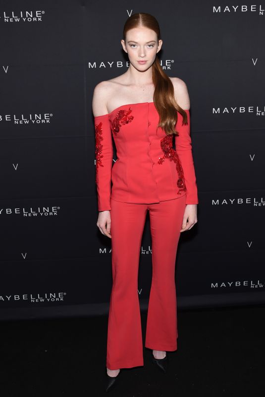 LARSEN THOMPSON at Maybelline New York x V Magazine Fashion Week Party in New York 02/11/2018