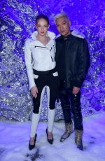 LARSEN THOMPSON at Philipp Plein Fall/Winter 2018 Show at New York Fashion Week 02/10/2018