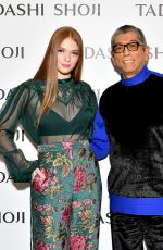 LARSEN THOMPSON at Tadashi Shoji Fashion Show at New York Fashion Week 02/08/2018
