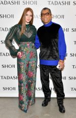 LARSEN THOMPSON at Tadashi Shoji Fashion Show at New York Fashion Week 02/08/2018