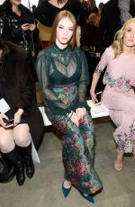 LARSEN THOMPSON at Tadashi Shoji Fashion Show at New York Fashion Week 02/08/2018