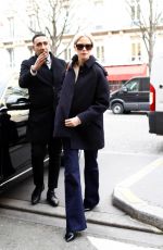 LAURA BAILEY Arrives at Ritz Hotel in Paris 02/26/2018