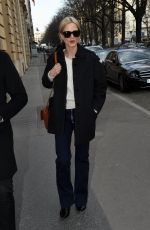 LAURA BAILEY Arrives at Ritz Hotel in Paris 02/26/2018