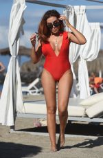 LAURA SIMPSON in Swimsuit at a Beach on Canary Islands 02/22/2018