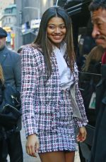 lDANIELLE HERRINGTON Leaves Good Morning America in New York 02/13/2018