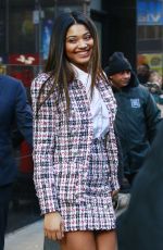 lDANIELLE HERRINGTON Leaves Good Morning America in New York 02/13/2018