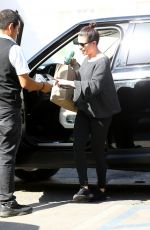 LEA MICHELE Arrives at a Hair Salon in Los Angeles 02/12/2018