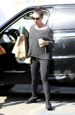 LEA MICHELE Arrives at a Hair Salon in Los Angeles 02/12/2018