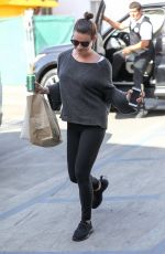 LEA MICHELE Arrives at a Hair Salon in Los Angeles 02/12/2018