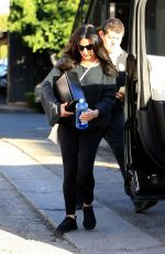 LEA MICHELE Leaves Nine Zero One Salon in West Hollywood 02/12/2018