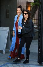 LEA MICHELE Leaves Nine Zero One Salon in West Hollywood 02/12/2018