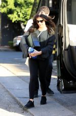 LEA MICHELE Leaves Nine Zero One Salon in West Hollywood 02/12/2018