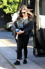 LEA MICHELE Leaves Nine Zero One Salon in West Hollywood 02/12/2018