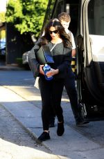 LEA MICHELE Leaves Nine Zero One Salon in West Hollywood 02/12/2018