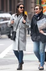 LEA MICHELE Out and About in New York 02/18/2018