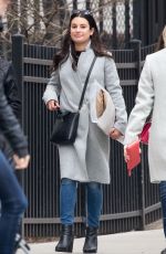 LEA MICHELE Out and About in New York 02/18/2018