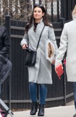 LEA MICHELE Out and About in New York 02/18/2018