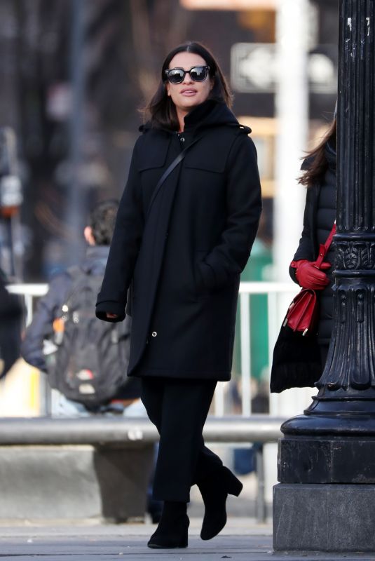 LEA MICHELE Out in New York 02/13/2018