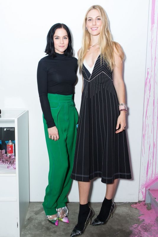 LEIGH LEZARK and SELBY DRUMMOND at Sandra Choi and Virgil Abloh Host NYFW Dinner in New York 02/11/2018