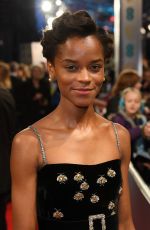 LETITIA WRIGHT at BAFTA Film Awards 2018 in London 02/18/2018