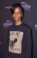 LETITIA WRIGHT at Black Panther Welcome to Wakanda NYFW Showcase in New York 02/12/2018