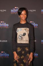 LETITIA WRIGHT at Black Panther Welcome to Wakanda NYFW Showcase in New York 02/12/2018