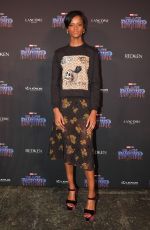 LETITIA WRIGHT at Black Panther Welcome to Wakanda NYFW Showcase in New York 02/12/2018