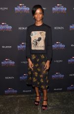 LETITIA WRIGHT at Black Panther Welcome to Wakanda NYFW Showcase in New York 02/12/2018