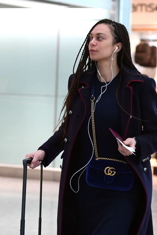 LILLY BECKER at Heathrow Airport in London 02/26/2018