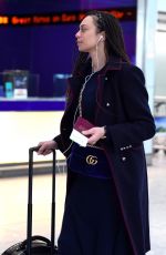 LILLY BECKER at Heathrow Airport in London 02/26/2018